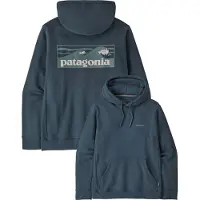 Patagonia - Sweatshirts - M's Boardshort Logo Uprisal Hoody Summit Blue för UnisexBomull - Storlek XS - Blå