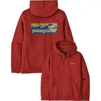 Patagonia - Sweatshirts - M's Boardshort Logo Uprisal Hoody Rusty Red för UnisexBomull - Storlek L - Bordeaux