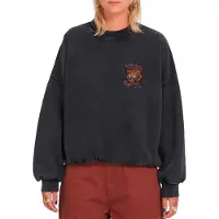 Volcom - Sweatshirts dam - Fa Ozzy Crew W Vintage Black för Unisex - Storlek S - Svart