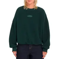 Volcom - Sweatshirts dam - Piou Crew W Scarab för UnisexUll - Storlek S - Grön