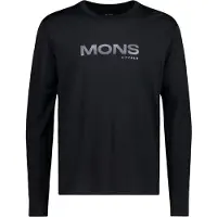 Mons Royale Yotei Merino Classic Long Sleeve Funktionströja black, L