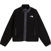 The North Face - Varumärken - W Cragmont Snap Front Fleece Jacket TNF Black Anthracite Grey för Unisex - Storlek L - Svart