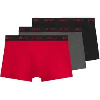 HUGO 50532611 Trunk Red Boxers 3 Enheter