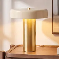 NOLA Bordslampa Dionne , Creme / bärnsten, Vardagsrum / matsal, Metall, Modern, Bordslampa