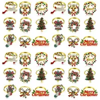 Typecat 36 Pieces Christmas Napkin Rings Set Metal Christmas Napkin Holder Christmas Tree Napkin Ring Decor