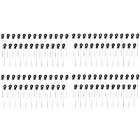 Typecat 100 PCS Electric Fence Distance Insulators, Plastic Ring Insulators Long Distance Screw for Wooden Post