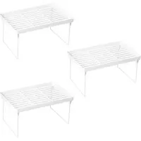 Typecat 3X Stacking Cabinet Shelf Rack Steel Metal Leg - Cupboard, Plate, Dish, Counter & Pantry Organizer Organization-Kitchen