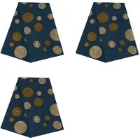 Typecat 3st 6 Yards African Ankara Polyester Wax Prints Tyg Afrikanskt Tyg för Festklänning