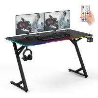 Sense7 Spelbord VOLT RGB svart 140x70
