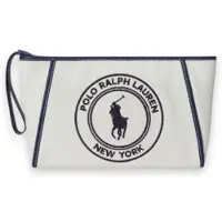 Ralph Lauren för kvinnor. 427P14288001 Handväska Polo Play i vit canvas (OSFA), Casual, Bomull