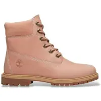 Timberland för kvinnor. TB0A5M5NA8M1 Premiumboots i rosa skinn (42 W), Hud, Karta, Nyckelband, Casual