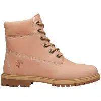 Timberland för kvinnor. TB0A5M5NA8M1 Premiumboots i rosa skinn (41 W), Hud, Karta, Nyckelband, Casual