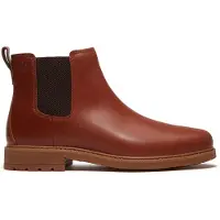 Timberland för män. TB0A42PGEM61 Bruna Chelsea-stövletter i Stormbucks-läder (44), Hud, Karta, Ingen, Casual, Klassisk