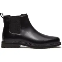 Timberland för män. TB0A42PGW021 Svarta Chelsea-stövletter i Stormbucks-läder (43), Hud, Karta, Ingen, Casual