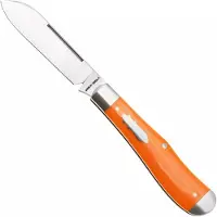 Jack Wolf Knives Jack Wolf Gateway Eureka EUREK-01-VIB-LIN-BEN Satin 14C28N, Vibe Linen Bengal Orange, pocket knife