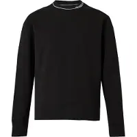 Michael Kors för män. CT652G25MF Sweatshirt i bomullsblandning med svart logotyp (S), Casual, Ekologisk bomull