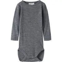 Name it Wax Wool Rib Långärmad Body