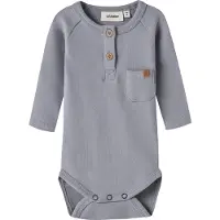 Lil´ Atelier Lil' Atelier Body l/ä - NbmLuno - Sleet - - 74 - Body L/Ä