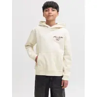 Jack & jones Junior Sweatshirt 'JORCHAMBERI' burgunder / vit