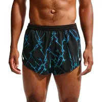 Nike Running - Trail running kläder - M Dri-Fit ADV Aeroswift 2In Aop Short Black White för UnisexUll - Storlek M - Svart