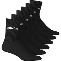 Adidas Strumpor - Vadderad - 6-pack - C Lin Crew - S - - 37/39 - Strumpor