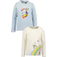 Blue Seven T-shirt ecru / pastellblå / gul / lavendel
