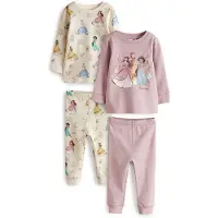 Next Pyjamas ljusbeige / aqua / gul / rosa
