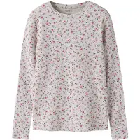 Name it T-shirt gråmelerad / lavendel / rosa / magenta