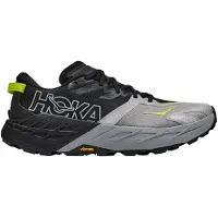 Hoka One One Speedgoat 7 Grey Black Trail Shoes AW26, Size EU 46 2/3