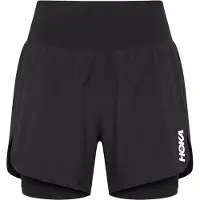 Hoka One One Sportbyxa 'Glide' svart / vit