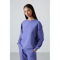 Tommy Life Överdimensionerad Sweatshirt och Byxor med Elastisk Midja Set