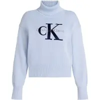 Calvin Klein Jeans Tröja marinblå / ljusblå / silvergrå