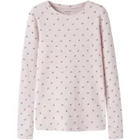Name it T-shirt choklad / lavendel / rosa