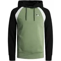 Jack & Jones Sweatshirt 'JCOFly' khaki / svart / vit