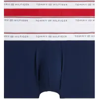 Tommy Hilfiger 3 Pack Global Stripe Logo Waistband Trunks
