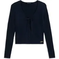 Tommy Hilfiger Tommy Jeans Extra Slim Logo Tie Neck Cardigan