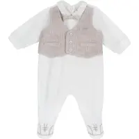 Chicco Sparkdräkt/body ecru / beigemelerad