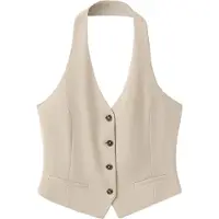 Mango Kostymväst 'EVANS' beige