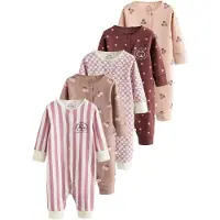 Next Pyjamas brokad / syrén / mauve / roströd