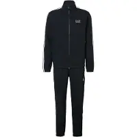 Emporio Armani Träningsoverall svart / vit