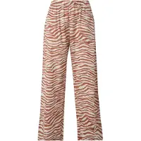 Lindex Pyjamasbyxa rostbrun / vit