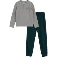 We fashion Pyjamas gråmelerad / mörkgrön