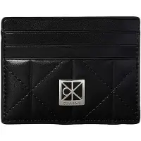 Calvin Klein Quilted Rfid Emblem Logo Cardholder