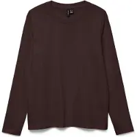 Vero Moda T-shirt 'VMPaulina' mörkbrun