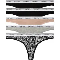Calvin Klein 5 Pack Thongs Icon Logo