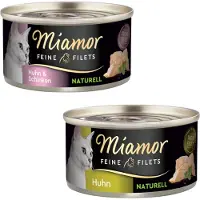 Miamor Vom feinsten Filéer Naturlig Kyckling &amp; Skinka 24x80g kurczak i szynka w sosie własnym