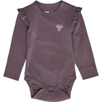Hummel Body l/ä - HmlMini Frill - Black Plum - - 68 - Body L/Ä
