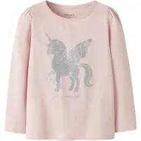 Name it T-shirt 'NMFLINDUSAS' rosé / silver