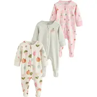 Next Pyjamas kräm / pastellgrön / pastellrosa