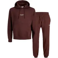 Jack & Jones Träningsoverall 'JJESOHO' brun / vit